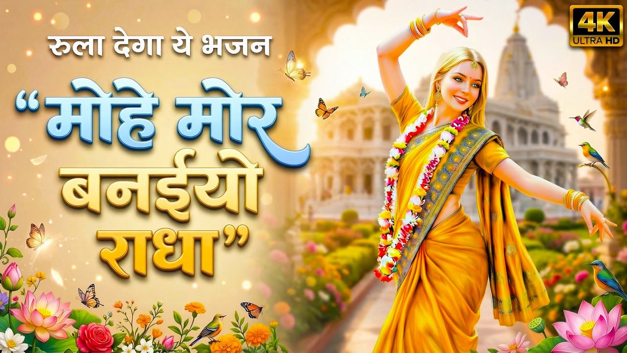 मोहे मोर बनइय्यो राधा |Mohe Mor Banaiyo Radha Apne Vrindavan Ko|Peaceful Radha Krishna Bhajan#radha