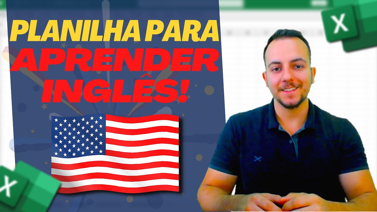 Como Aprender Inglês Grátis com Excel | Planilha p/ Baixar | Planilha Interativa