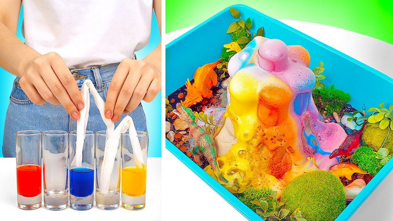 CIÊNCIA DIVERTIDA PARA CRIANÇAS || VULCÃO E OUTROS EXPERIMENTOS LEGAIS