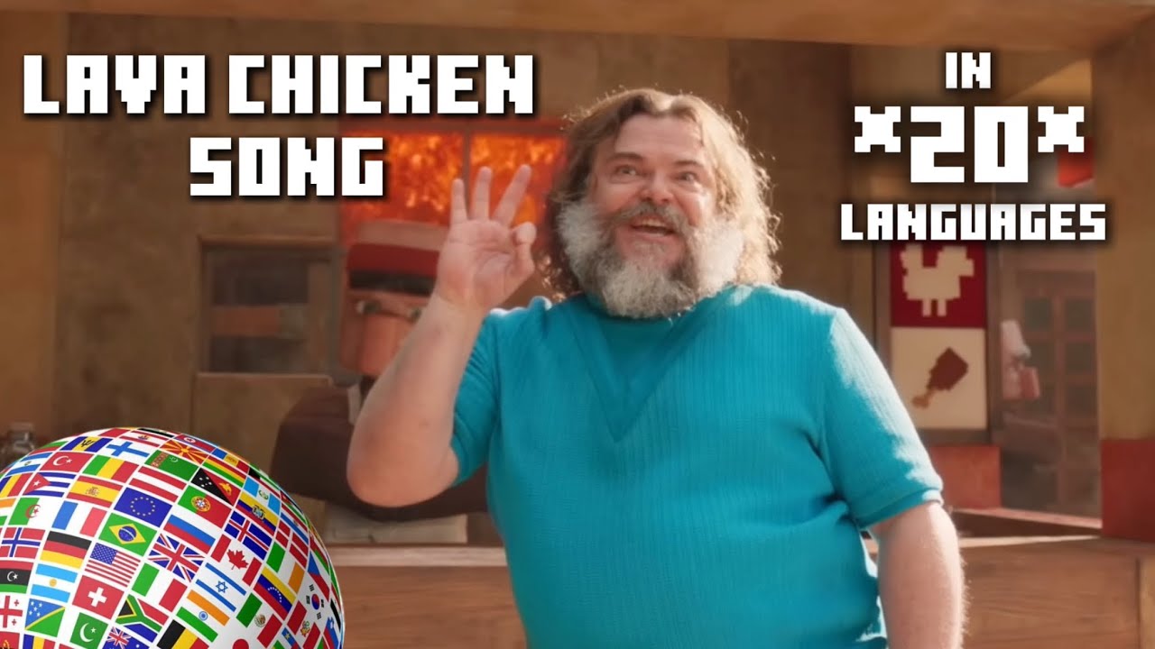 A Minecraft Movie - “Steve’s Lava Chicken” in 20 Languages (One-line Multilanguage)