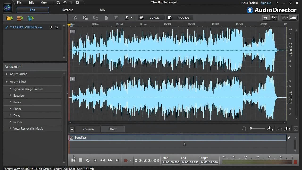AudioDirector 5 - Enhance soundtracks with audio effects