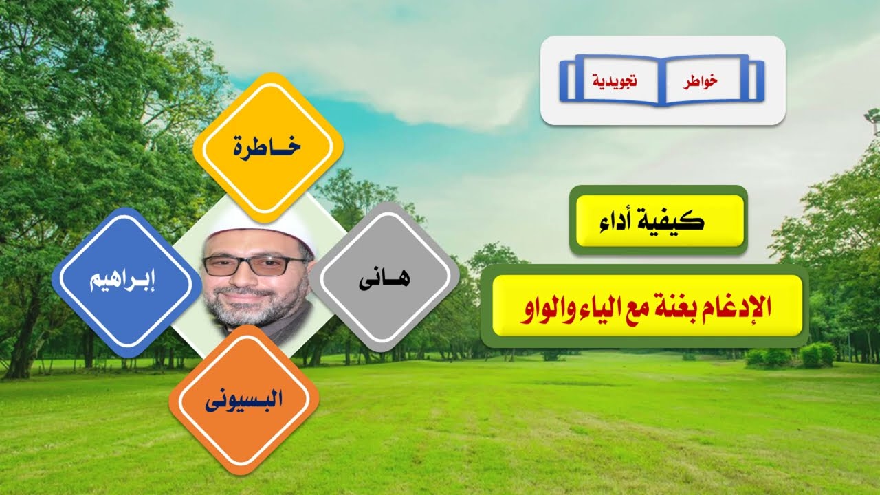 كيفية أداء الإدغام بغنة مع الياء والواو هاني إبراهيم البسيوني