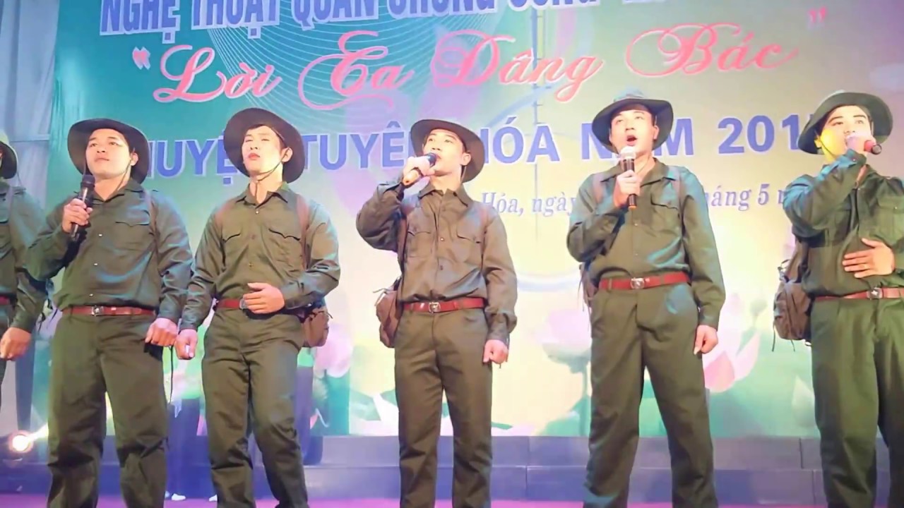 Phần 3: Tốp ca nam nữ: Bác đang cùng chúng cháu hành quân - Sáng tác: Huy Thục