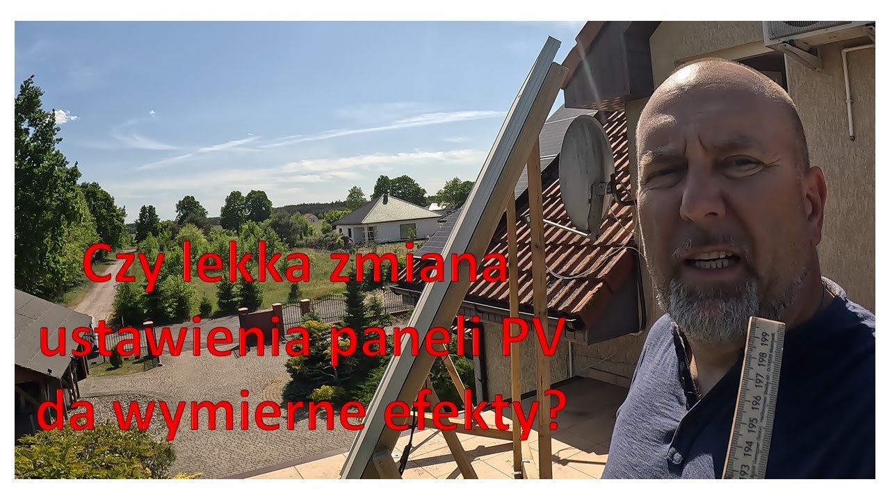 Zmieniam kąt nachylenia paneli fotowoltaicznych