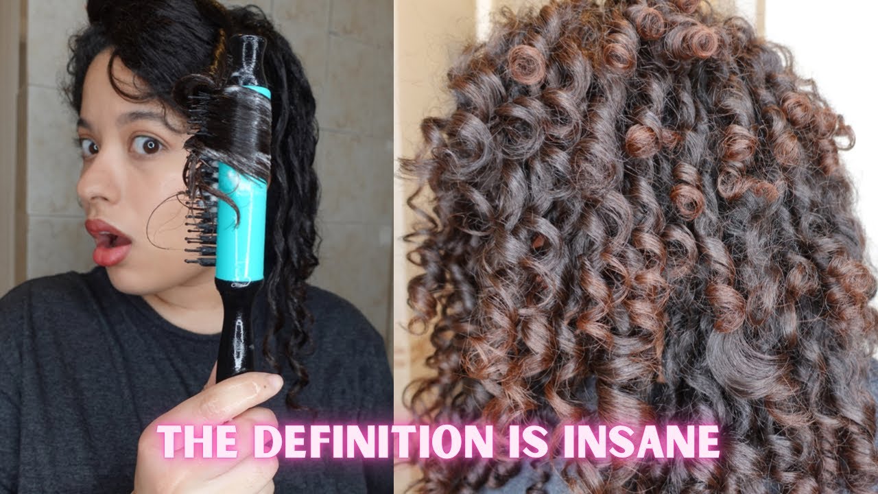 TRYING THE SCRUNCH IT BRUSH FOR CURL DEFINITION | BETTER THAN THE DENMAN BRUSH TO BRUSH COIL?