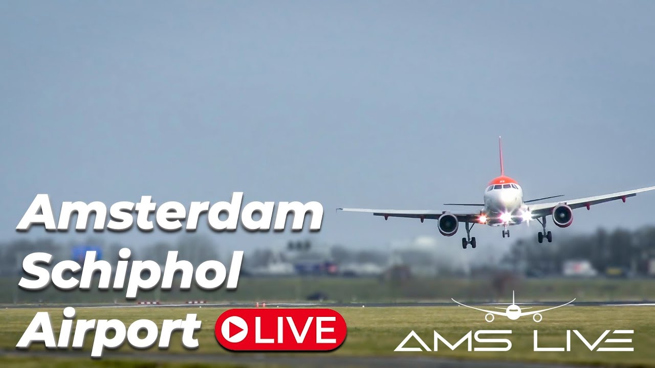 Live: Crosswindy arrivals at Amsterdam Schiphol Airport
