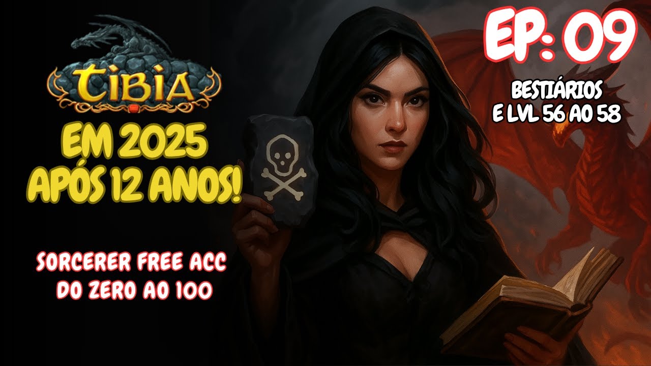 TIBIA: EP 09 - SORC DO 0 AO 100 FREE ACCOUNT SEM GASTAR NADA