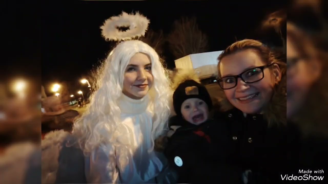 anděl, čert a Mikuláš Louny Zelené náměstí