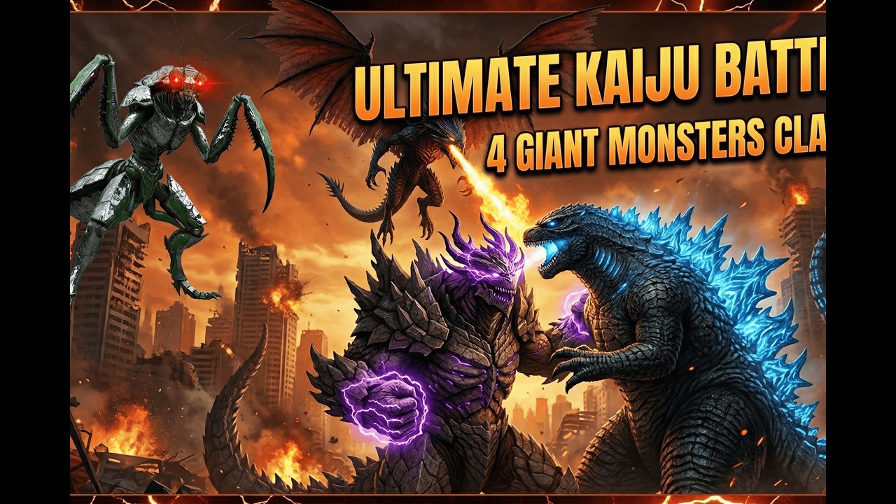 GODZILLA VS. EVERYONE: The Most Brutal 4-Way Monster Clash!