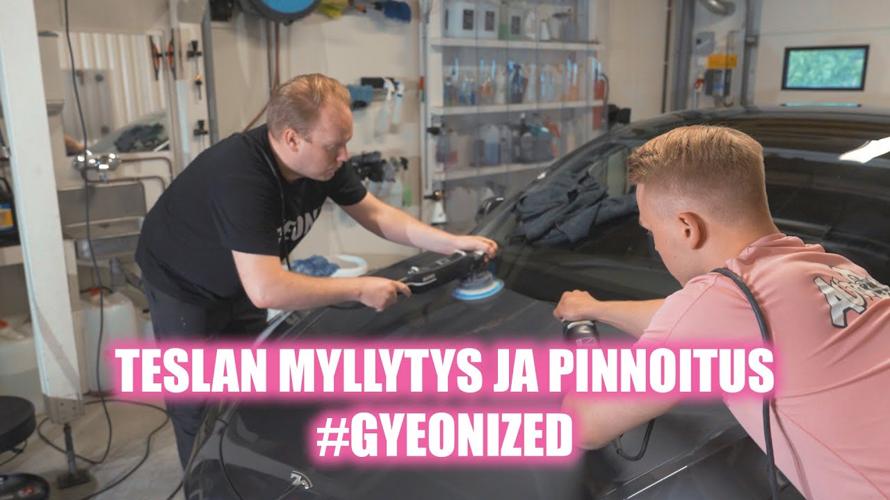 Teslan myllytys ja pinnoitus - PP Detailing X Autodude