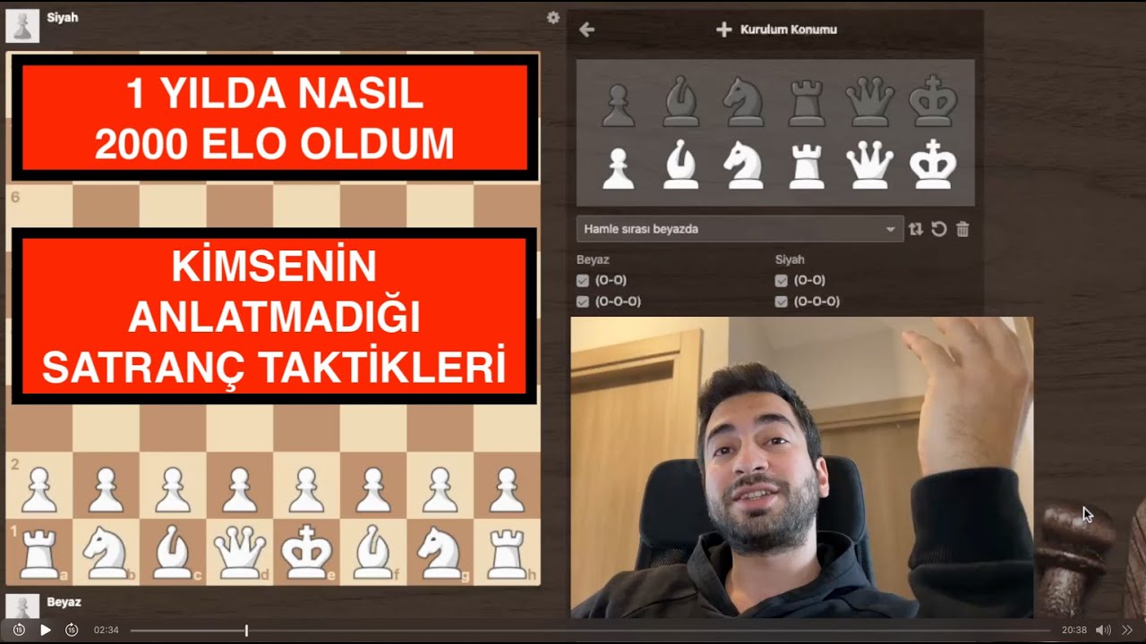 1 YILDA NASIL 2000 ELO OLDUM l TEK VİDEODA B&Uuml;T&Uuml;N KURALLAR