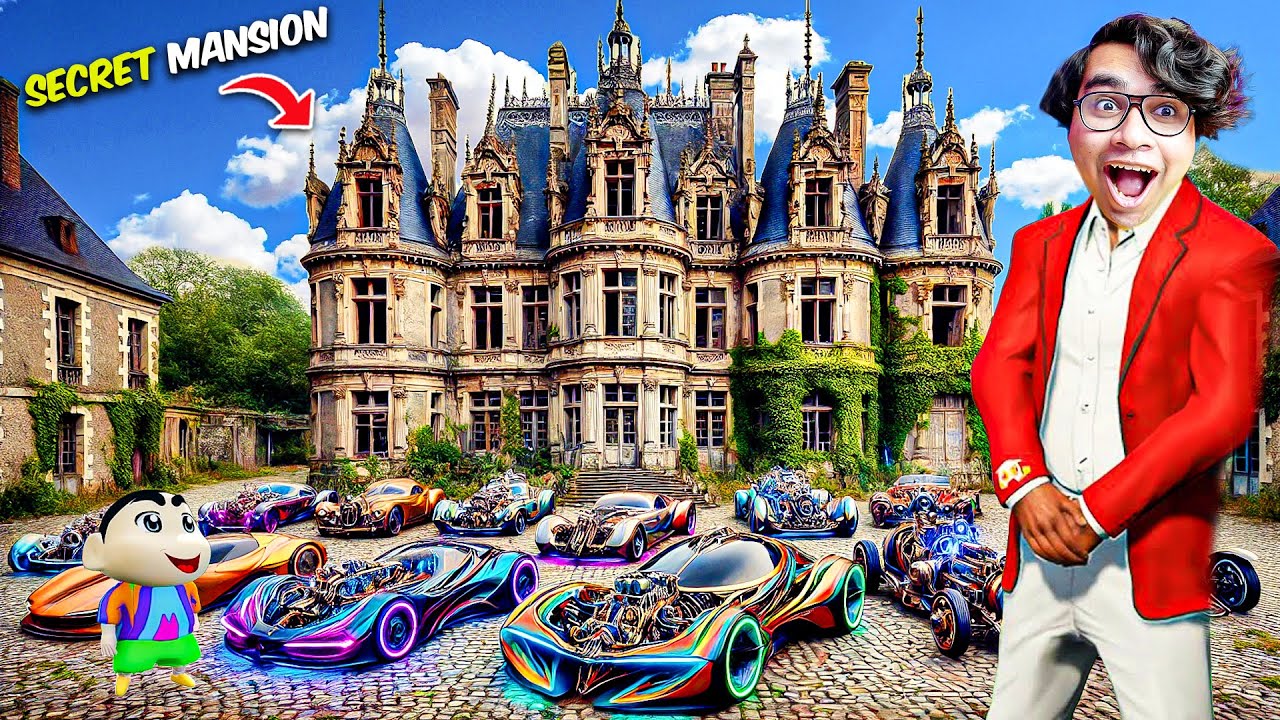 GTA V : Franklin Discovers a Secret Mansion with Ultra-Rare Supercars! 🚗💎