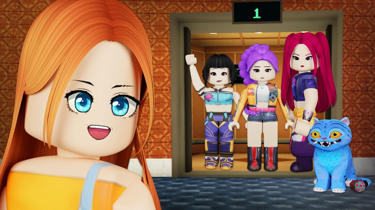 HUNTRIX DEMON HUNTER PUMASOK SA LOOB NG ELEVATOR | ROBLOX Kpop Demon Hunter Elevator
