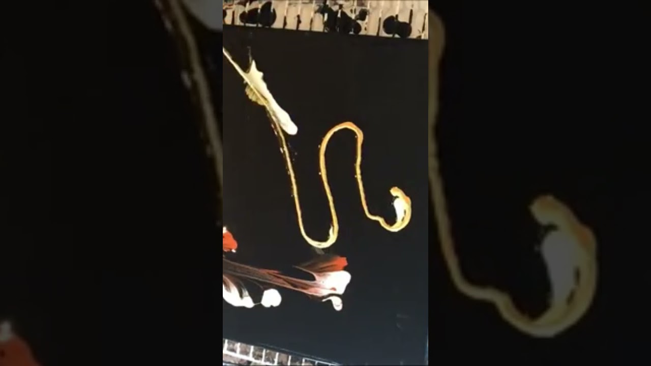 Fluid Art String Pull Technique