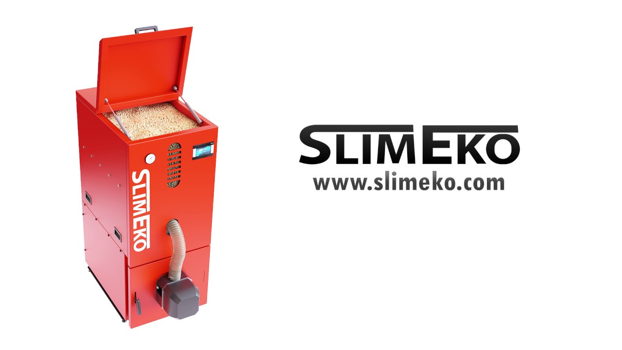 Slimeko - &Ouml;kodesign Klasse 5 Pelletkessel, Brenner KIPI. Kessel