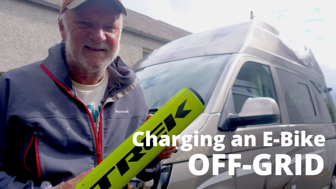 Charging my E Bike - OFF-GRID! #campervanlife #e-bikes #outdoors #scotland2022 #mountainbikes