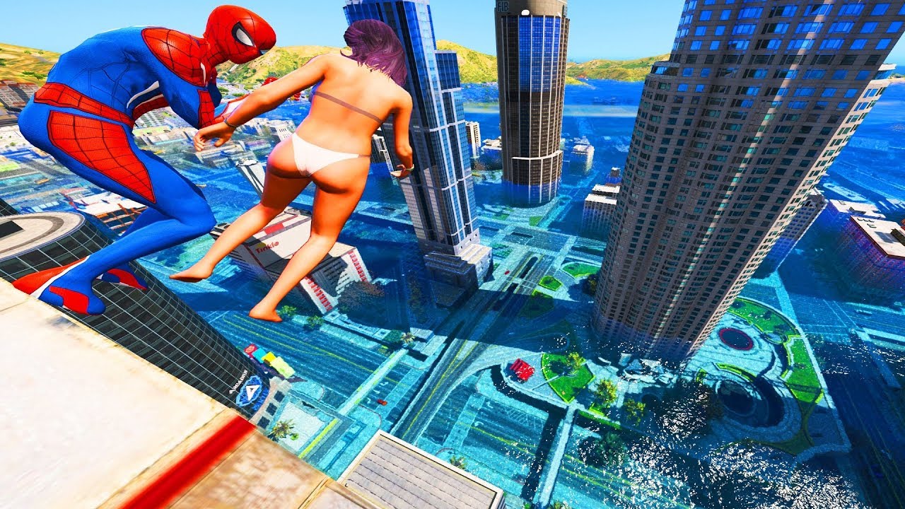 GTA 5 Water Ragdolls | SPIDERMAN Jumps/Fails Compilation #2 (Euphoria Physics/Funny Moments)