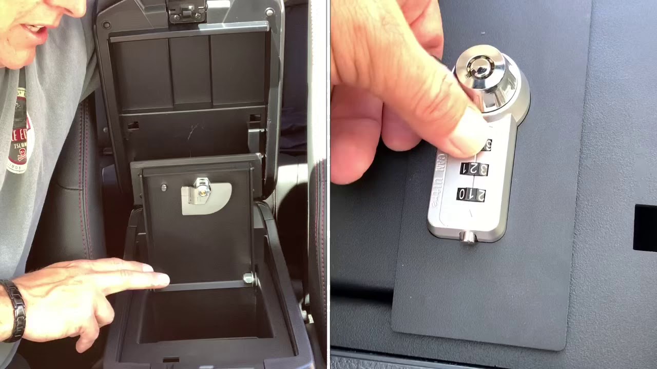 Vehicle center console safe