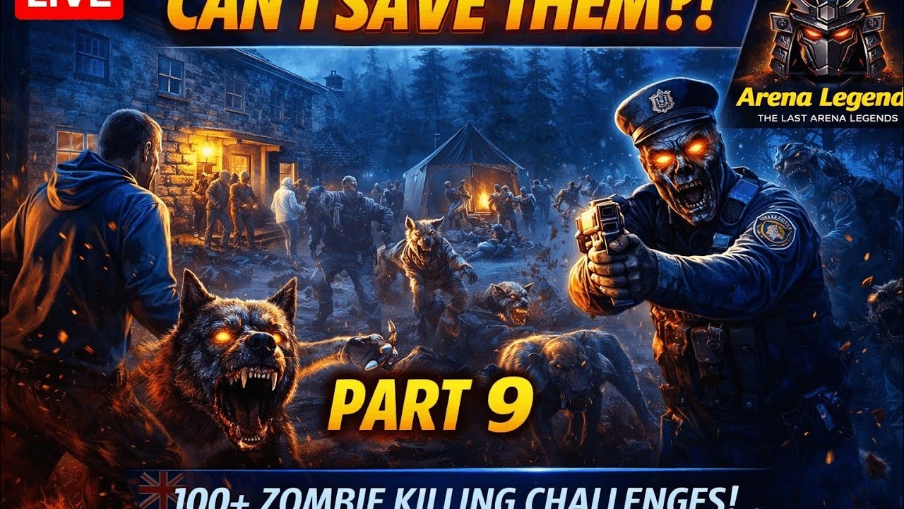 DEAD TARGET LIVE 🔴 PART 9 | UK Forest Civilian Rescue 🇬🇧 | 100 Zombies Kill Challenge |No Commentary