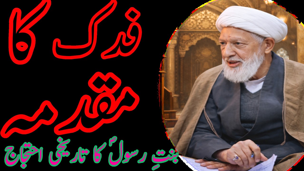 فدک کا مقدمہ !! بنتِ رسولؐ کا تاریخی احتجاج !! ALLAMA SHIFA NAJAFI