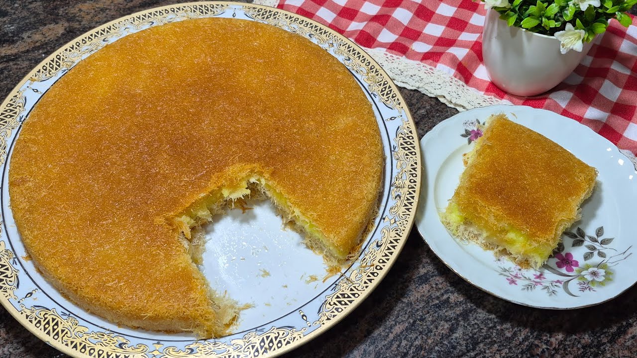 الكنافه بالكاستر زي بتاعه المحلات بالظبط