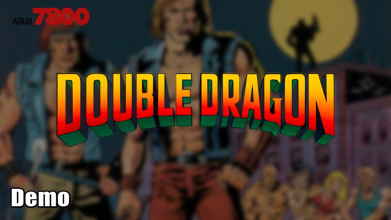 Let's Play Double Dragon | Demo | Atari 7800 - NR