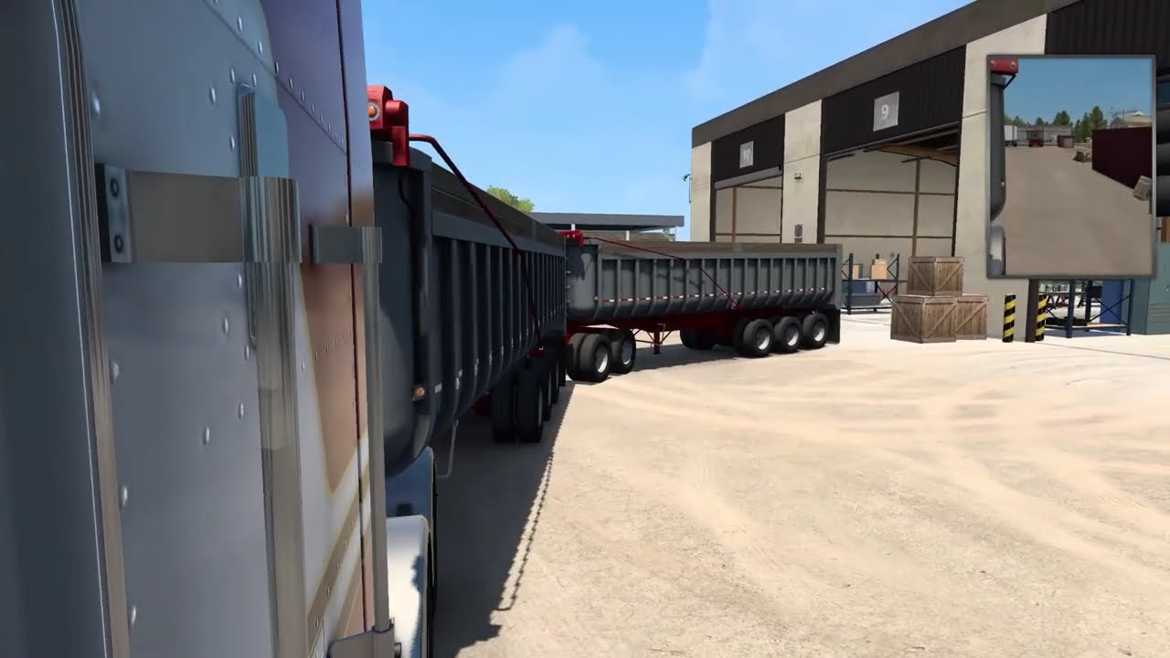 kenworth k100 - Reversa doble remolque (full) Góndolas  - American truck simulator