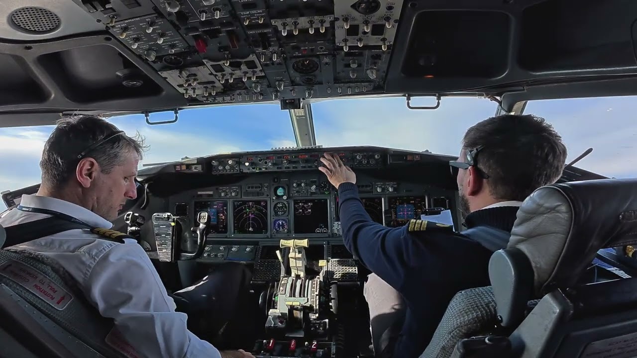 BOEING 737 Epic TAKEOFF Bucharest Airport RWY26R | Cockpit View | Airline Pilot Life