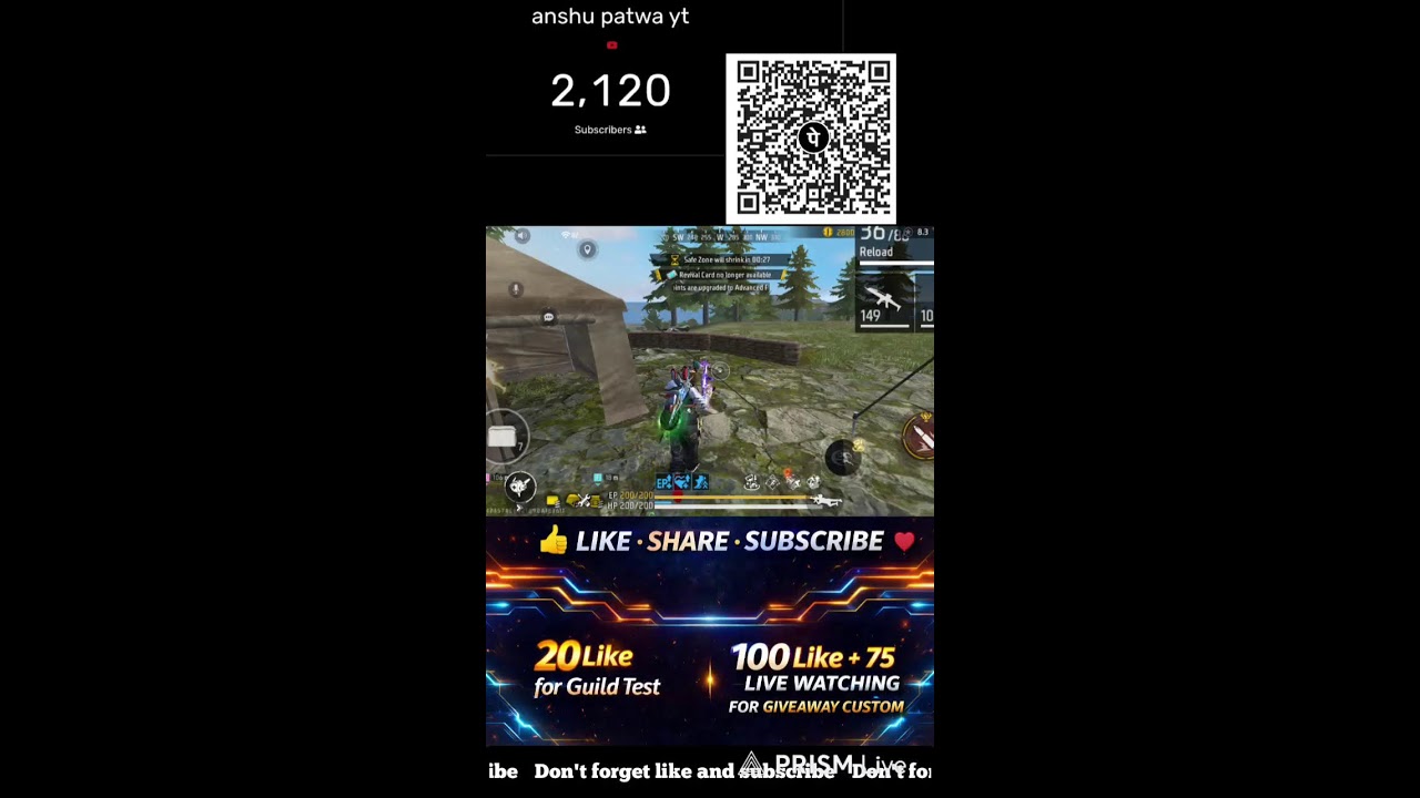 🔴 FREE FIRE LIVE GIVEAWAY 🎁 Anshu Patwa yt is live ✴️