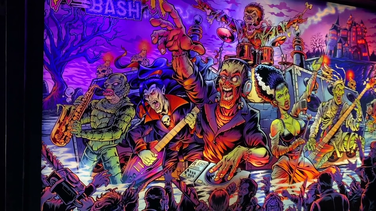 Flyland Designs by Brian Allen presents: Williams Monster Bash pinball alternative translite! Part 1