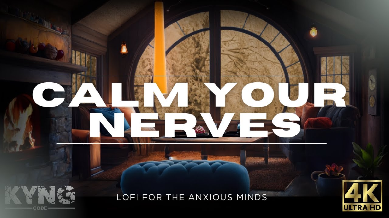Relaxing Winter Snowfall w/ LOfi Fireplace Ambience for Sleep, Study & Relaxation