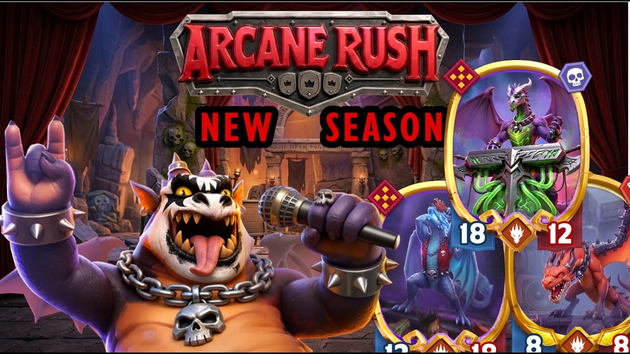 Arcane Rush Battleground &mdash; БЕЗУМИЕ ХЭВИ-МЕТАЛА! Сезон &laquo;Железный змей&raquo; захватывает Arcane Rush!