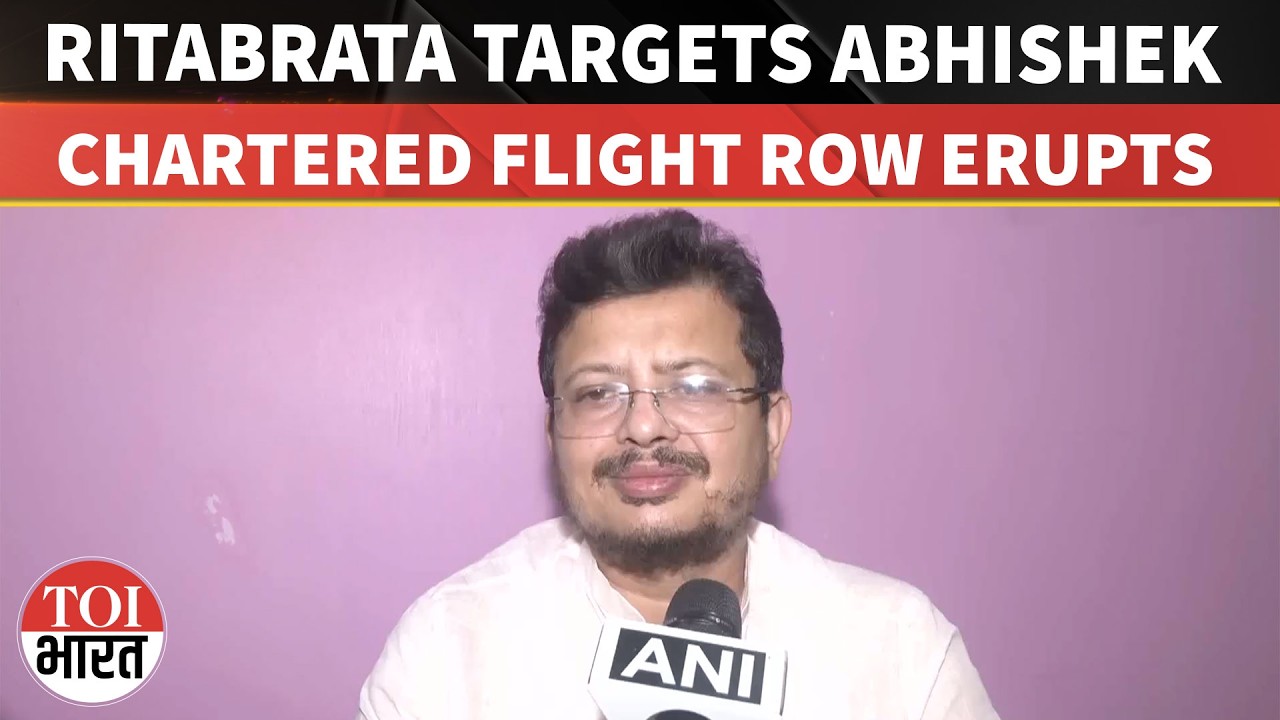 Expelled TMC Leader Ritabrata Banerjee Targets Abhishek Over Chartered Flight Amid Party Crisis
