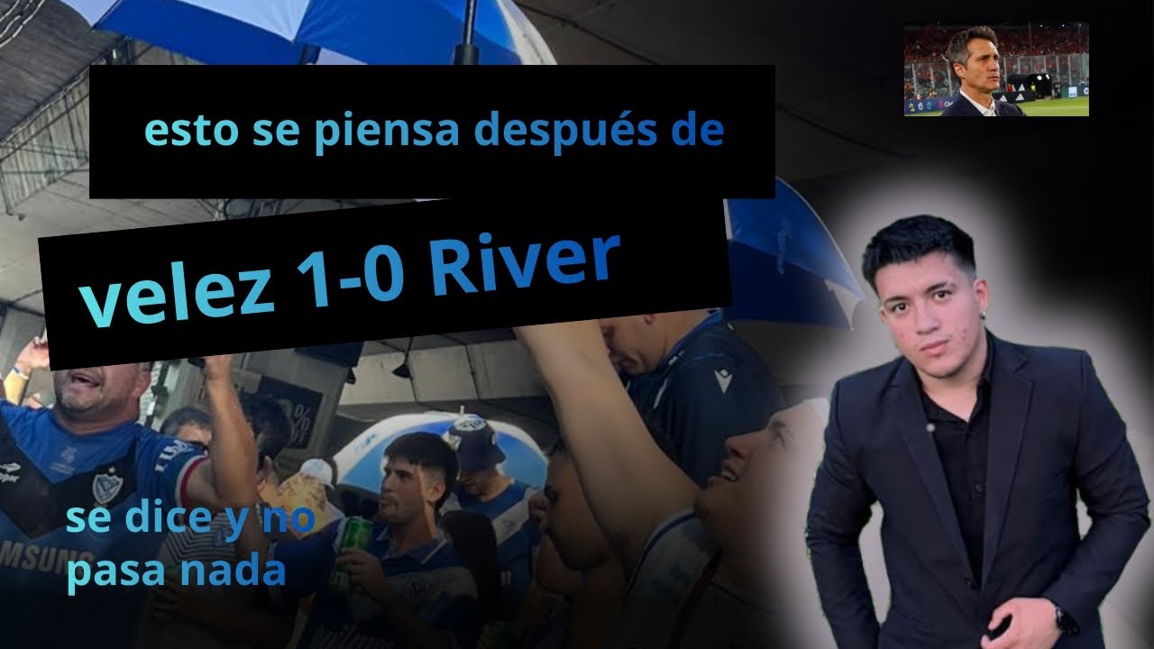 Esto piensan todos después de que Vélez le ganó a River?...