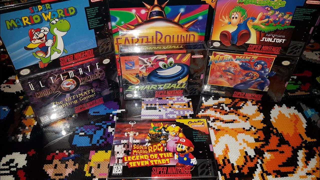 Super Nintendo Collection. Rare Boxed Games. Top 10 Favorite Games!