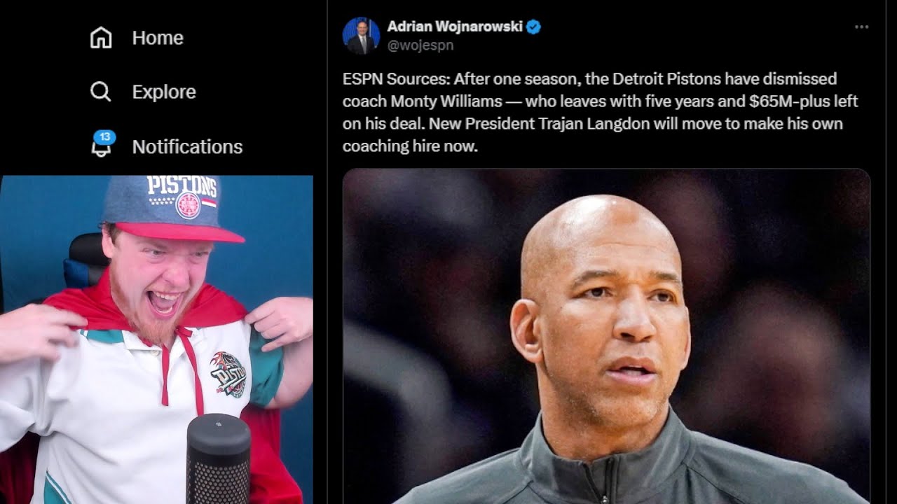 Monty Williams Fired By The Pistons | KrispyFlakes Reacts