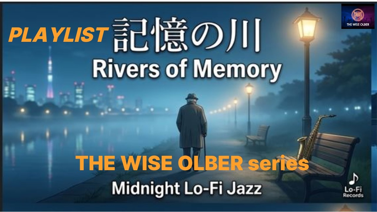 GLOBAL JAZZ SONGS 静かな夜、記憶の流れに身を任せて The River of Memory 🌙 Midnight Lo-Fi Jazz | WISE OLBER SERIES :