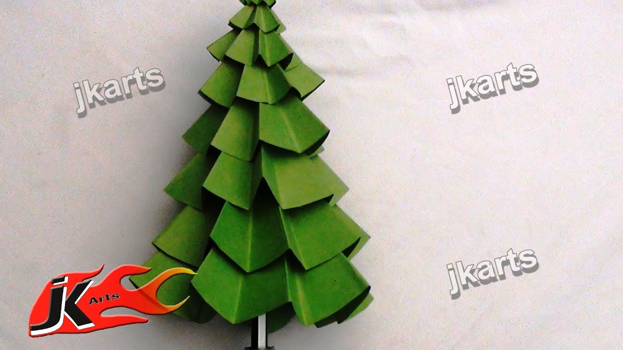 How to make Paper Christmas Tree | DIY Christmas decorations | JK Arts  082