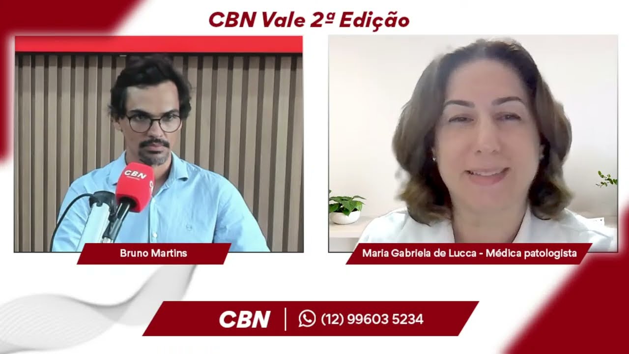 CBN 2ª Edição: Maria Gabriela de Lucca, médica patologista #NoArNaCBNVale