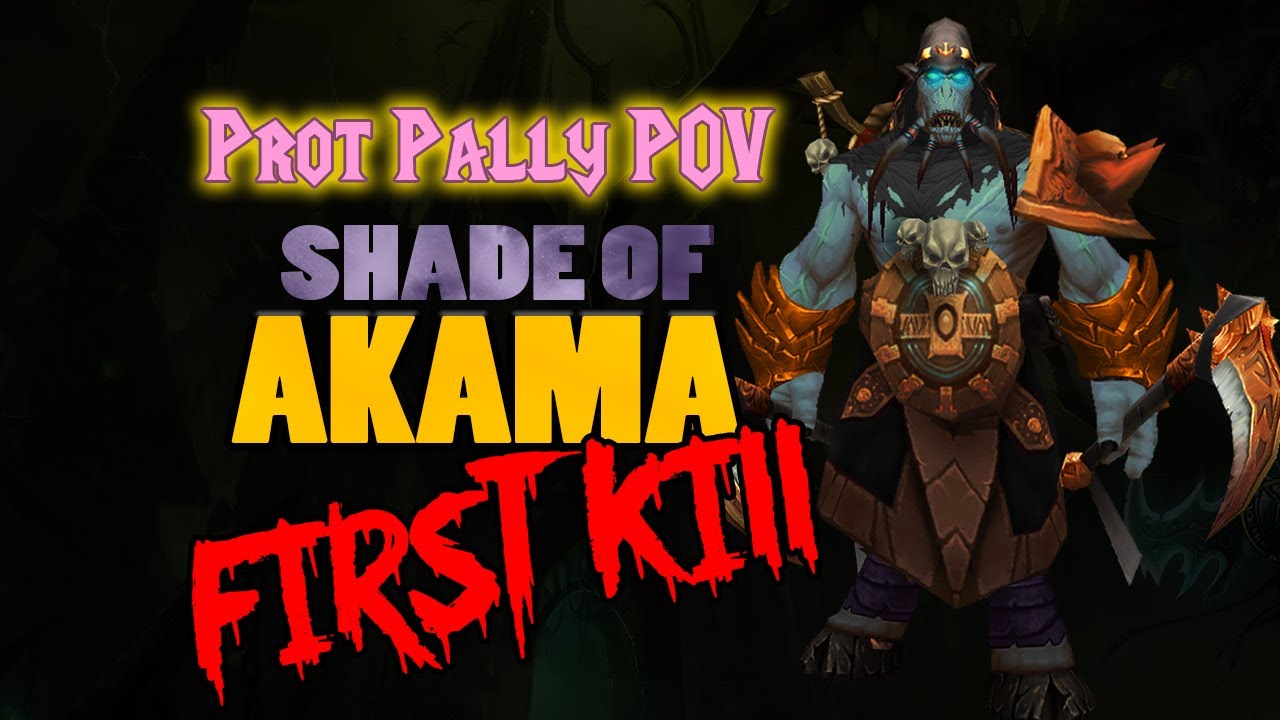 Shade of Akama Prot Paladin POV 21 Man First Kill - TBC Classic