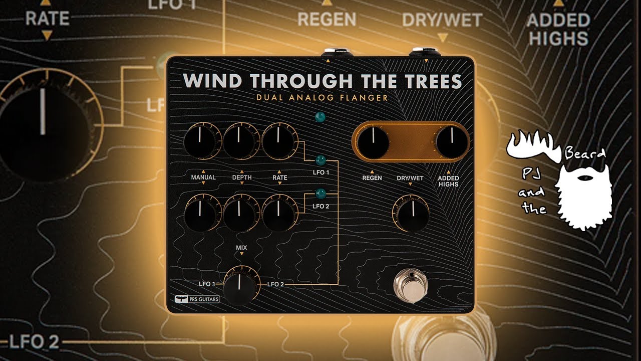 Педаль двойного аналогового фленджера PRS Guitars Wind Through the Trees - Рекомендуемые настройки