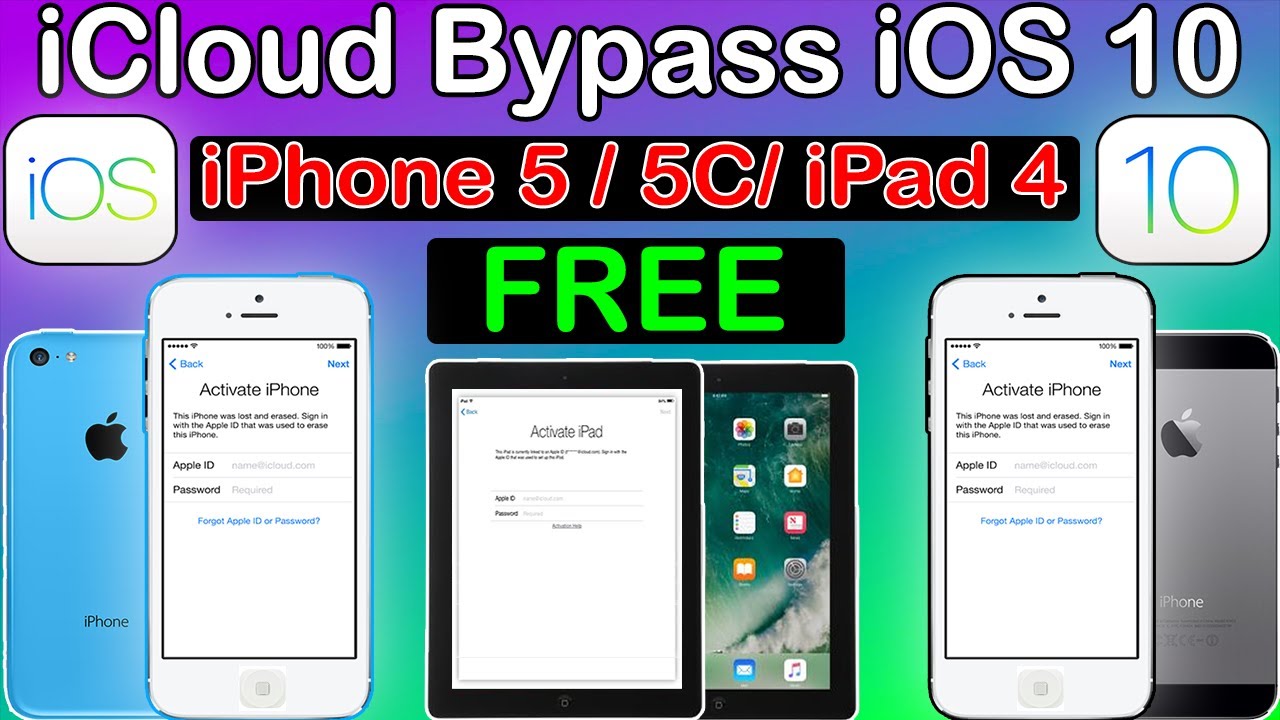 БЕСПЛАТНЫЙ непривязанный обход iCloud для iPhone 5/5C/iPad 4 | Обход iCloud для iOS 10.3.3/10.3.4...