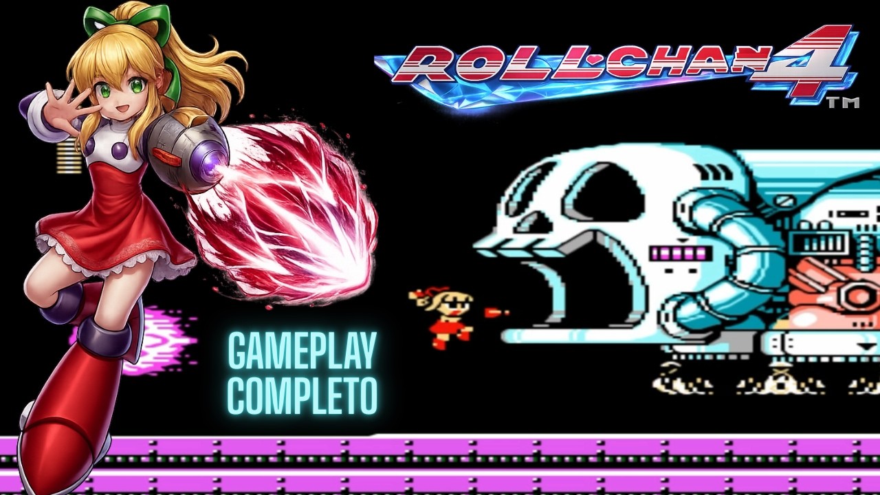 Mega Man 4 (NES) Roll Playable!!! - Full Gameplay En Español HD