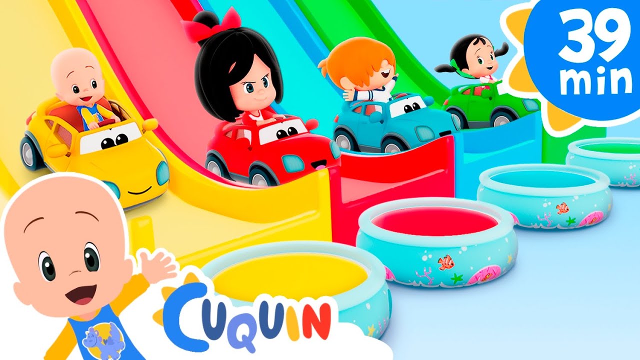 Colorful Animal Cars - Cleo & Cuquin Netflix episodes & Nursery Rhymes