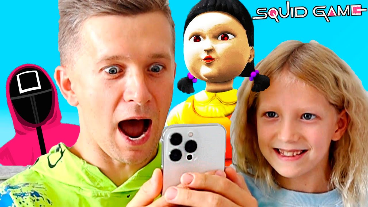 РЕАКЦИЯ на ИГРЫ в КАЛЬМАРА в ТИК-ТОК!