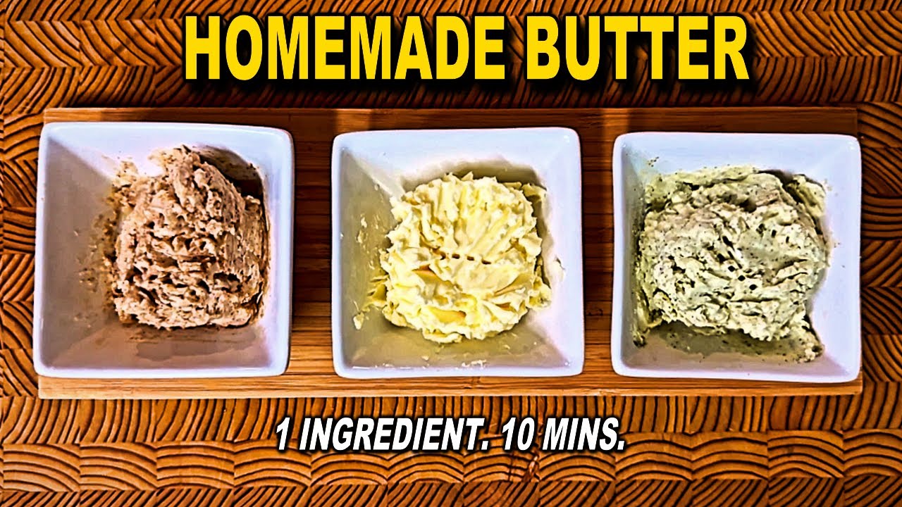 Homemade Butter Recipe - You Only Need 10 Mins & One Ingredient!