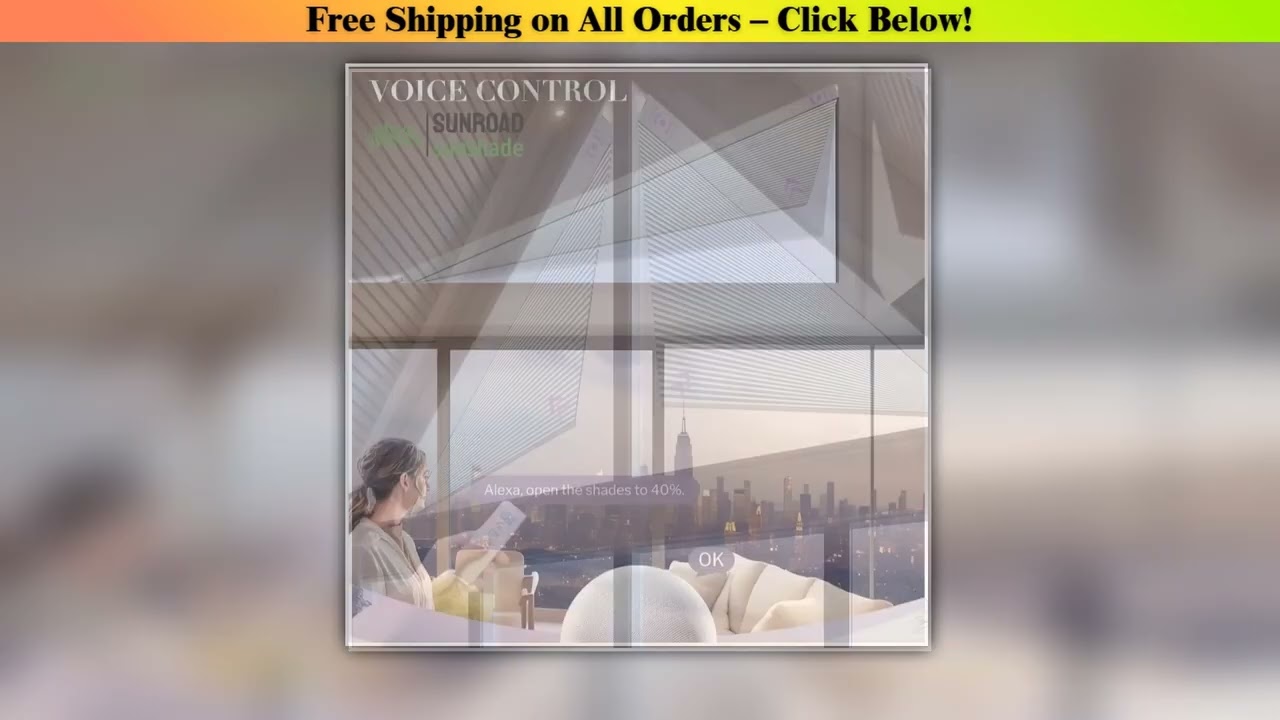 Custom-made Sunroad Electric, Alexa-compatible triangular cellular blackout blinds. Wholesale Best