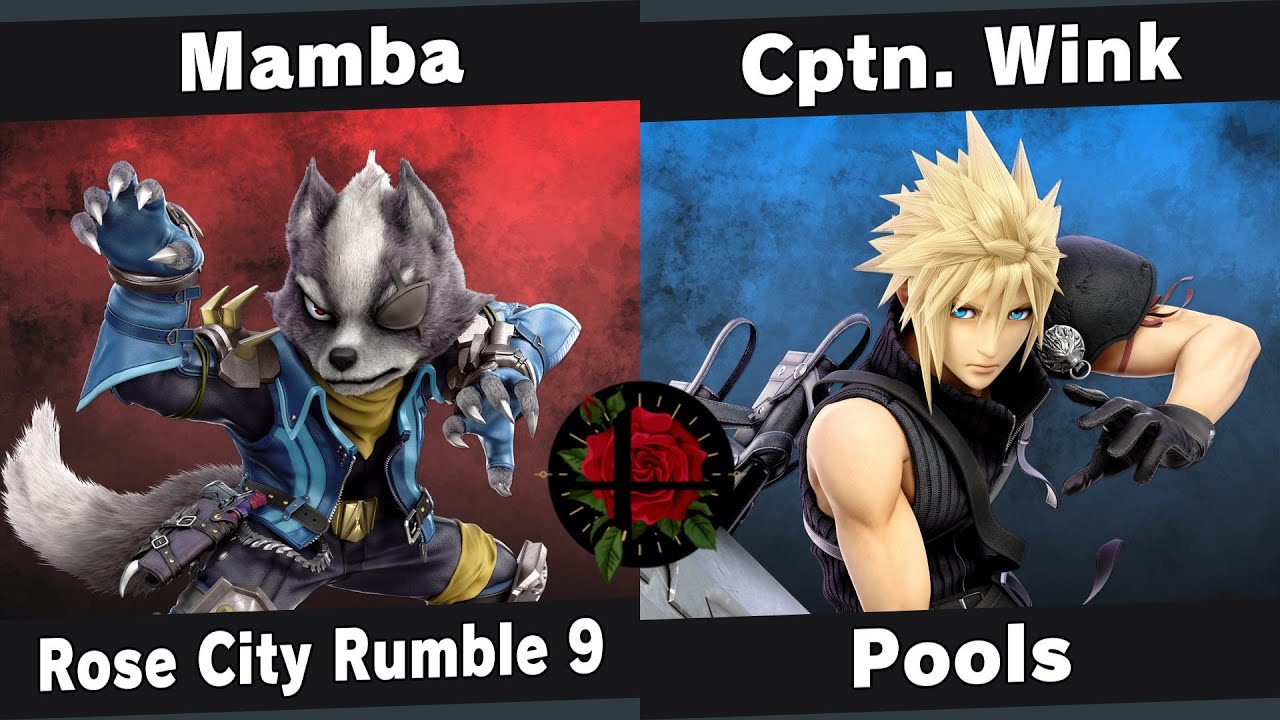 RCR 9 Pools - Mamba (Wolf) vs Cptn. Wink (Cloud) - Smash Ultimate