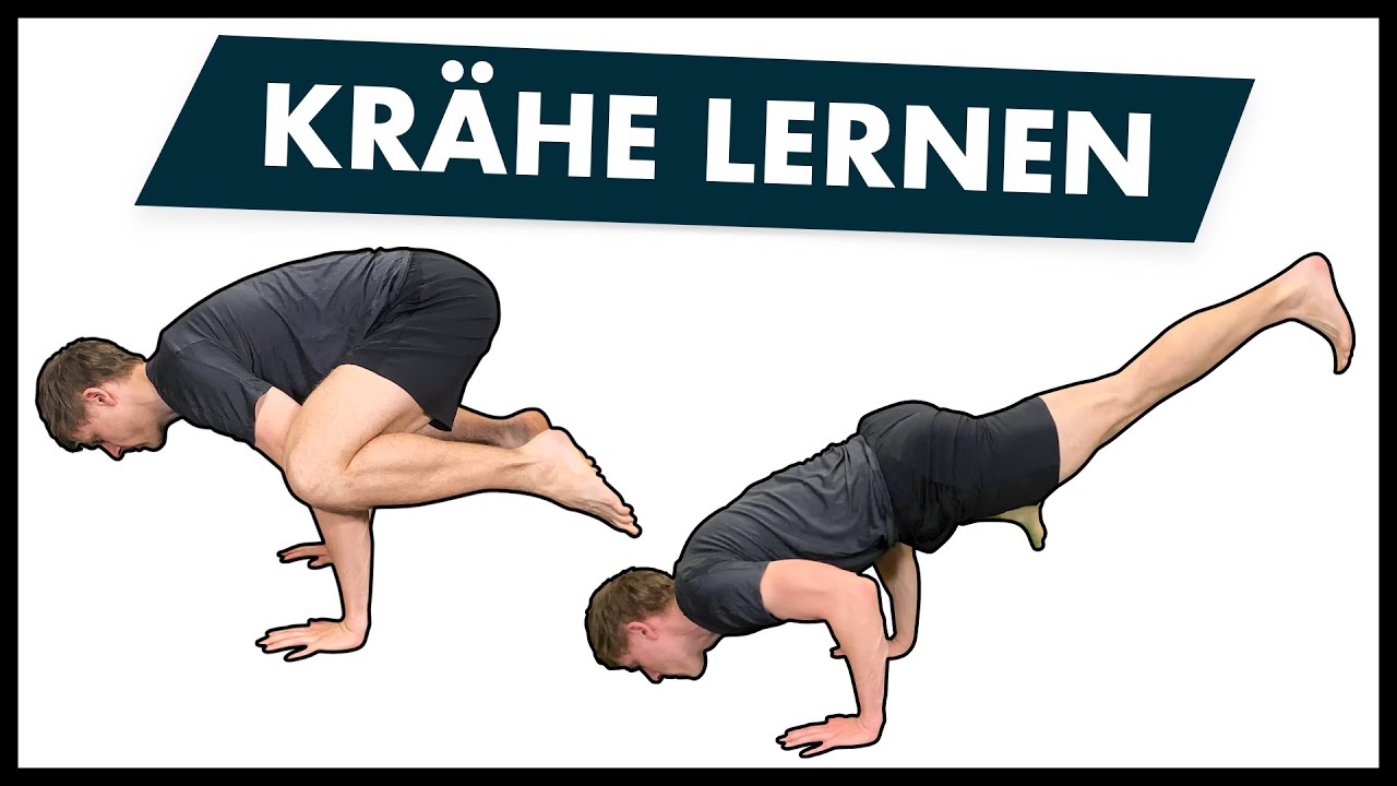 Krähe lernen leicht gemacht - Yoga Crow Stand / Froschstand