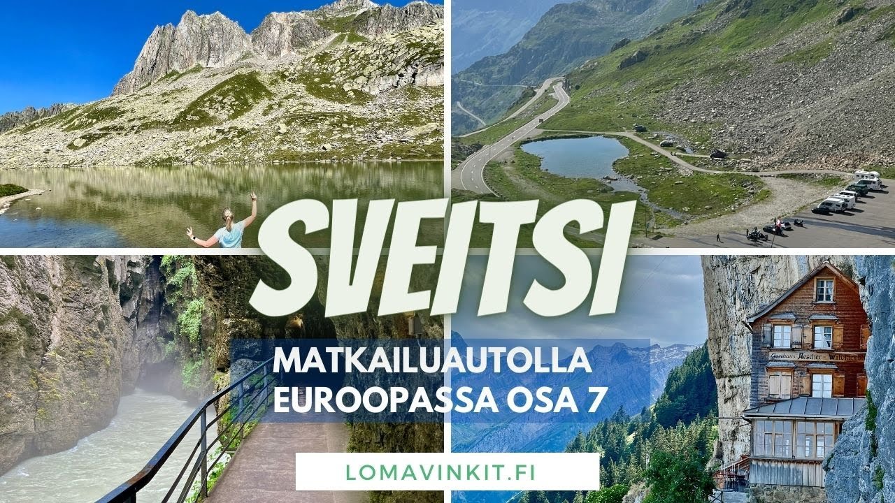 Myrsky muuttaa suunnitelmat - Matkailuautolla Euroopassa 2023 osa 7: Sveitsi